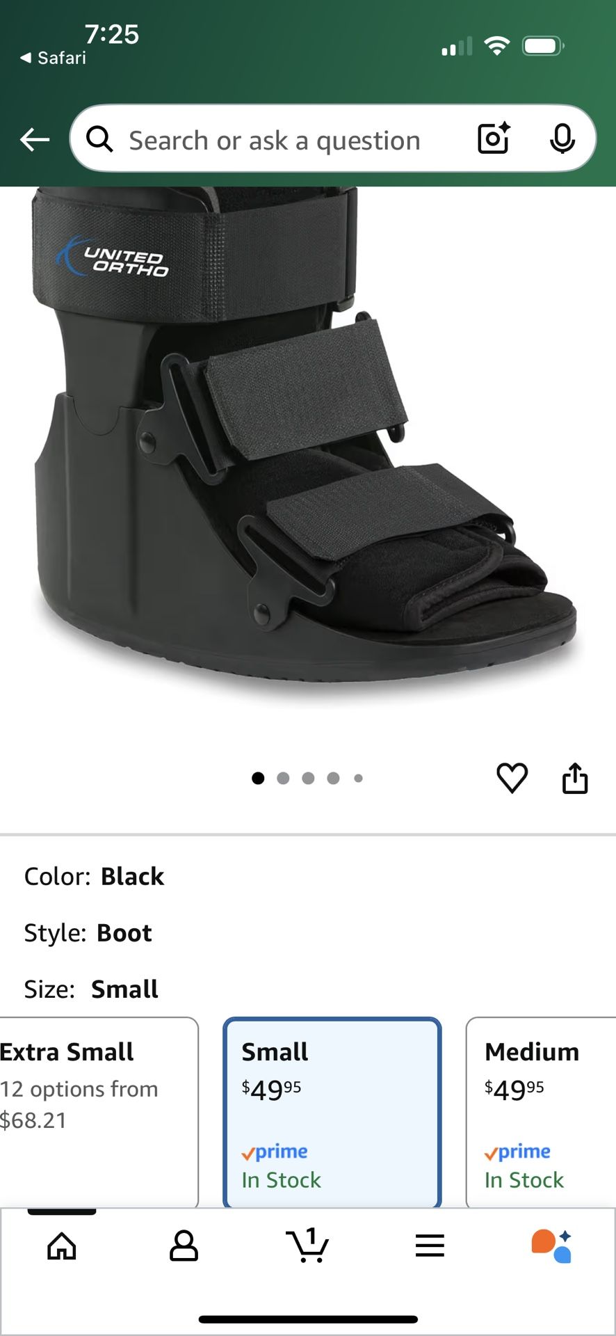 UNITED ORTHO (small) AND IWALK 2.0 Adjustable