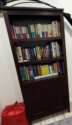 Brown Wooden Bookshelf