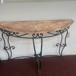 Antique Wrought Iron Table 