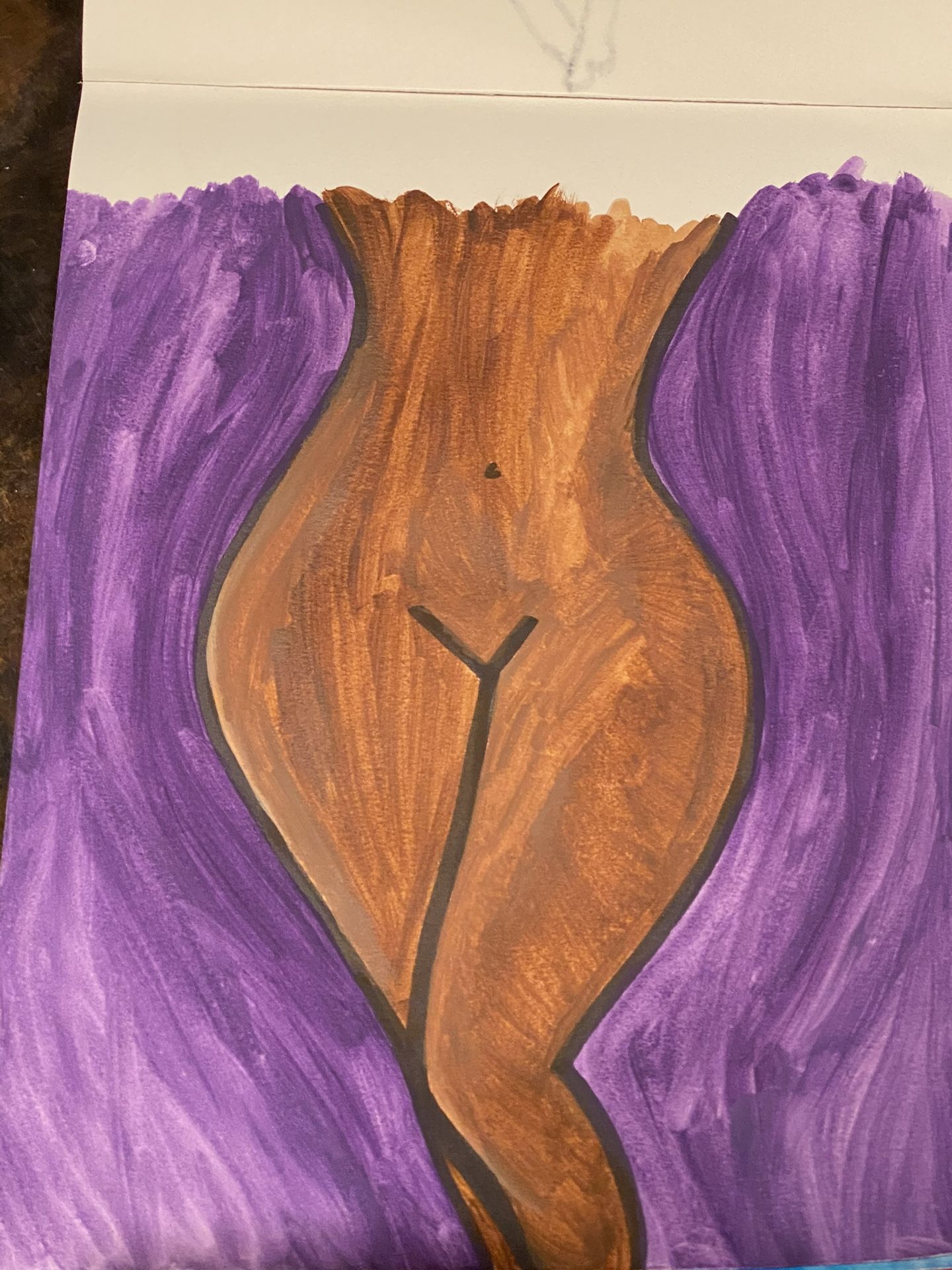 Divine Feminine Watercolor On Cold Pressed Paper, 9x12”