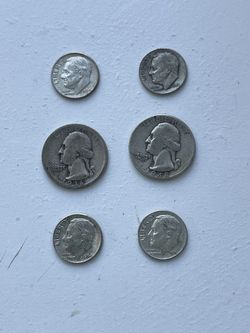 Silver Quarter Dime Coins Lot 