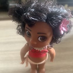 Disney Animators' Collection Mini Baby Moana Doll 5” Articulated Legs Posable
