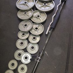 Troy Olympic Weights And Barbell 