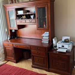 Mahogany Office Console