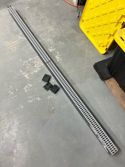 NDS 2 1/4-in X 6-ft Slim Channel Drain Kit  Linear Trench Drain Channel with Grate