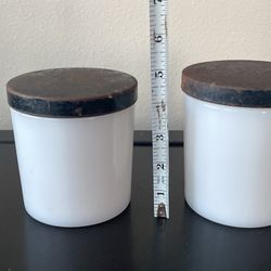 Milk Glass Jars With Lids