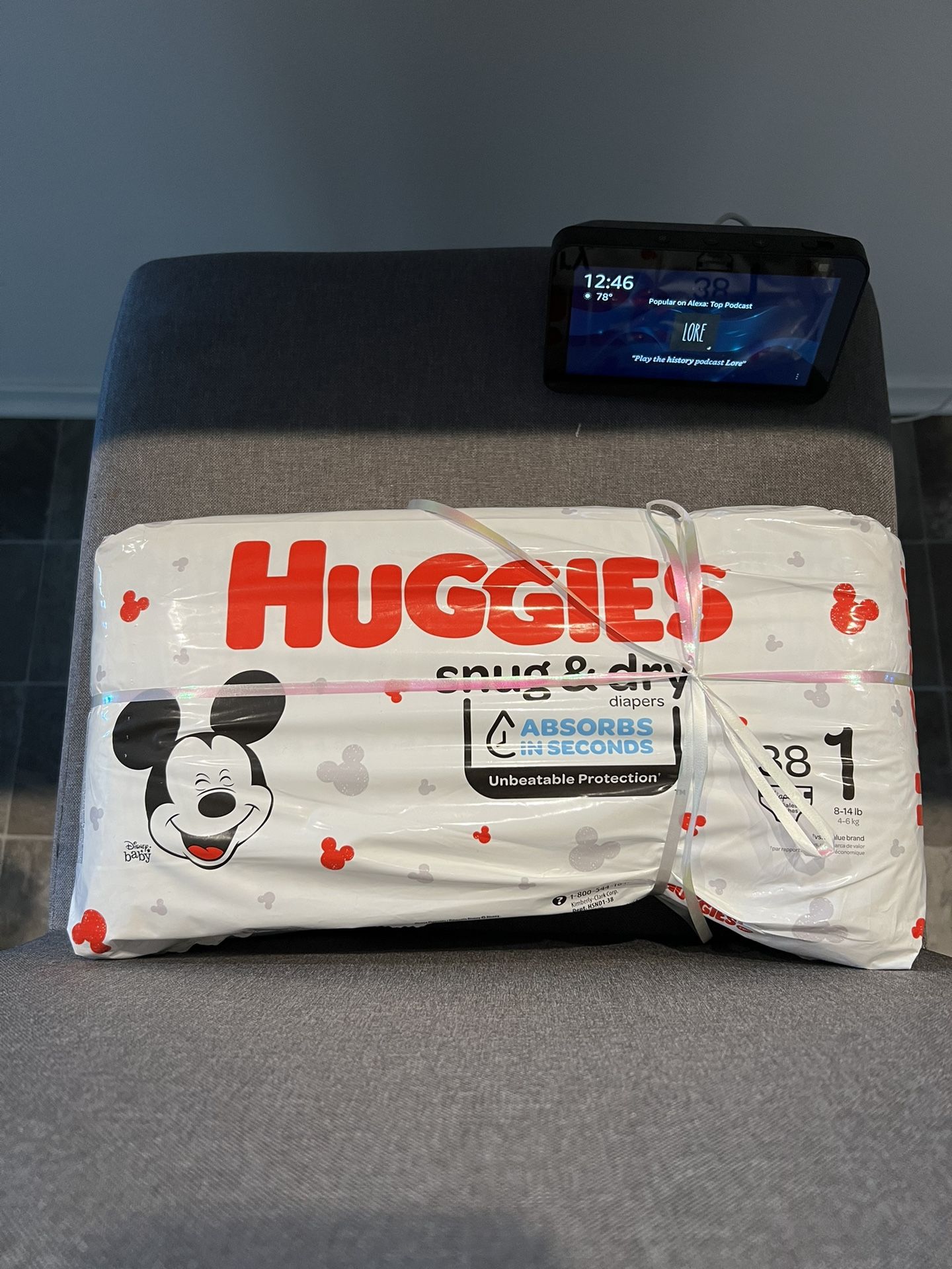 Size 1 Huggies Pampers 