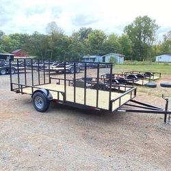 New 7x14 HD Utility Trailer With Side Gate
