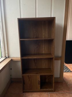 bookcase with lower doors