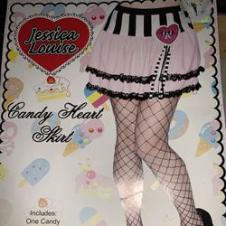 Jessica Louise Candy Heart Skirt One Size Fits Most Halloween Costume 