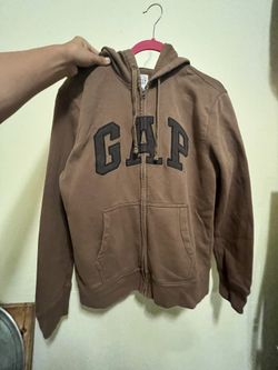 Brown Gap Zip Up Sz m