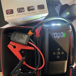 New Jump Pack/ Air Compressor Combo, Jump Starter/ Tire Inflator/ Power Bank/ Flashlight 