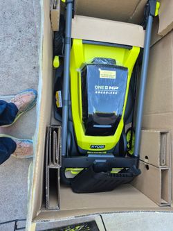 RYOBI 18V ONE HP LAWN MOWER BRUSHLESS  HIGH PERFORMANCE  NEW no Batery No Charger