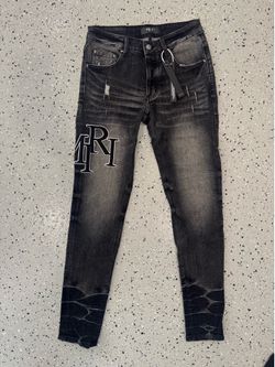 Black amiri jeans