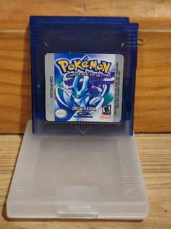 GAME BOY COLOR POKEMON CRYSTAL VERSION WITH CASE