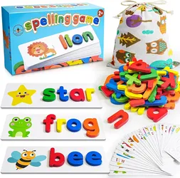 New Alphabet Puzzle game Learning Educational Toys Spell Letter Matching Game Preschool Toddlers Kids Christmas Birthday Gifts