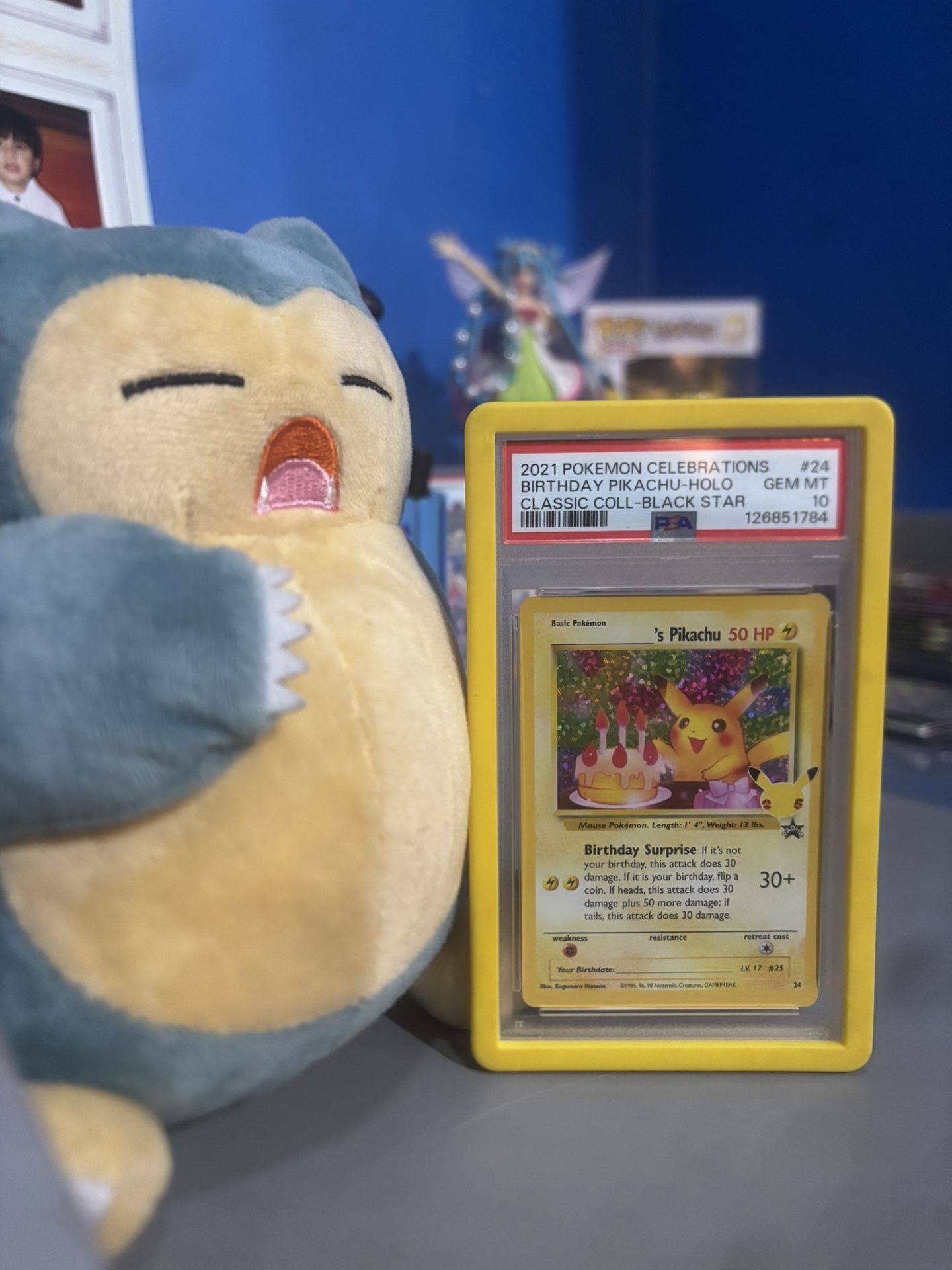 Birthday Pikachu #24 Celebrations 25th Anniversary PSA 10