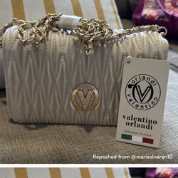 NWT VALENTINO ORLANDI creme purse