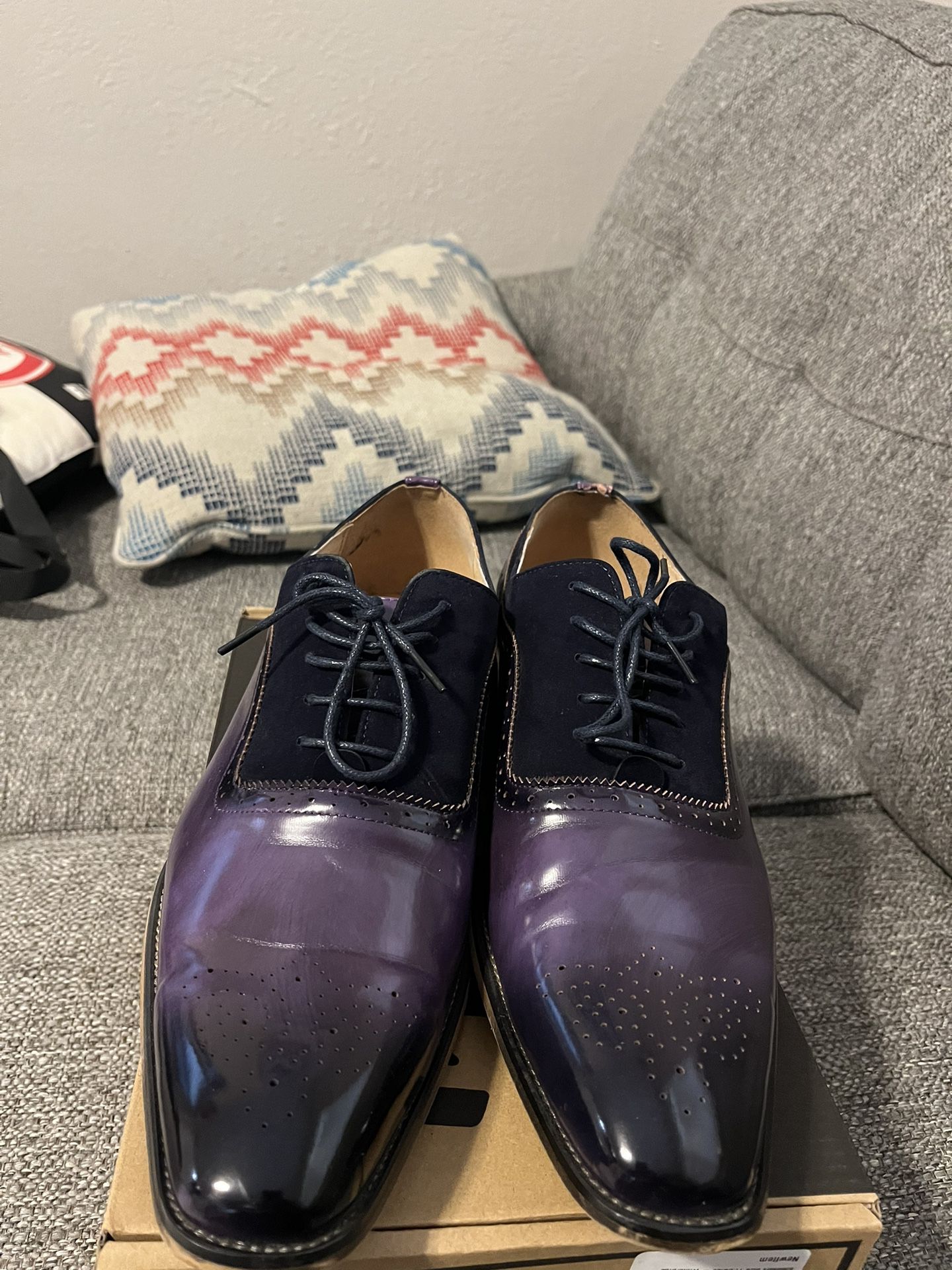 Gino Vitale, Dress Shoes, Purple, Size 12