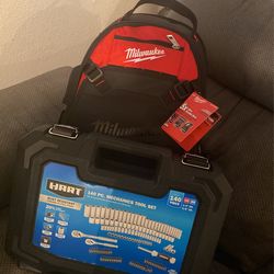 Hart Brand New Tools ! Milwaukee Backpack ! 