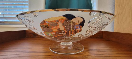 Gustav Klimt Large glass bowl