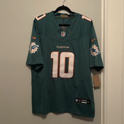 Nike Men's Miami Dolphins Tyreek Hill aqua stitched football jersey