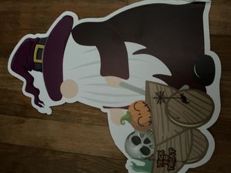 Halloween Gnome Yard Sign Decoration