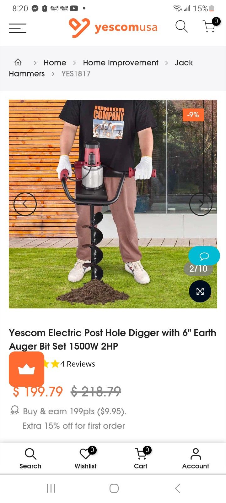 Electric Post Hole Digger