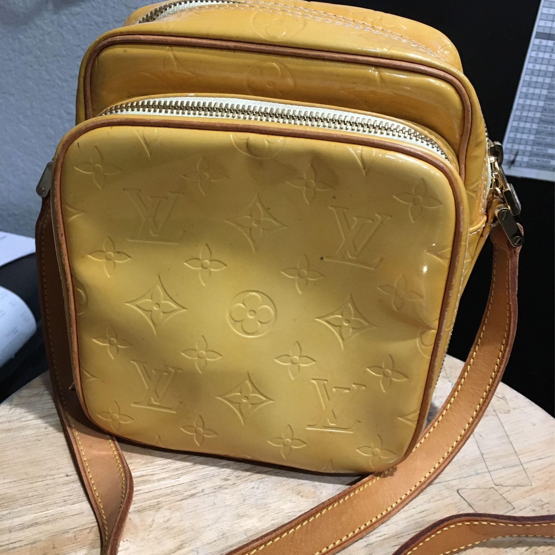 Louis Vuitton Yellow Vernis Wooster