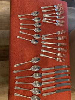 Silver Plate 6 Five Piece Place Settings