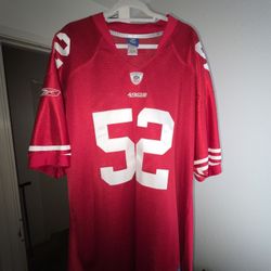 PATRICK WILLIS AUTHENTIC 49ERS JERSEY - Size 56