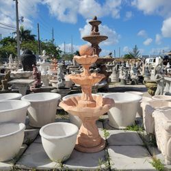 Concrete Fountain / Cement Backyard Garden Outdoor Fountains