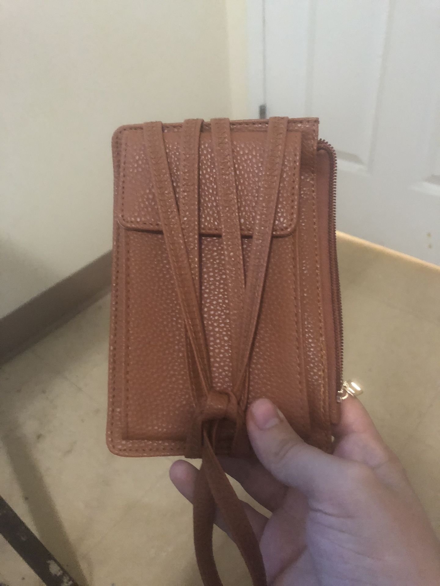 Phone Purse - Brown Leather
