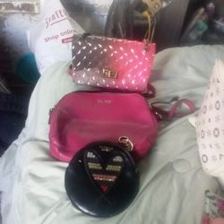 Nine West Pink Purse. Victoria Secret Round Change Pocket Coin  Jelley Purse 