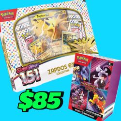 Pokemon Zapdos EX Box + Destined Rivals Booster Bundle 
