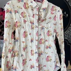 Levies Floral Print 100% Cotton Button Front Shirt