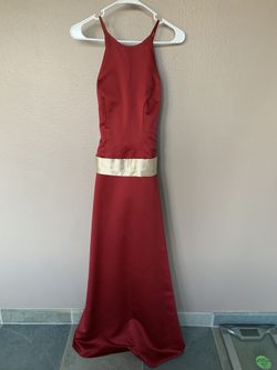 Size 4 Military Ball Claret Formal Gown, Bridesmaid, Prom, Wedding Guest
