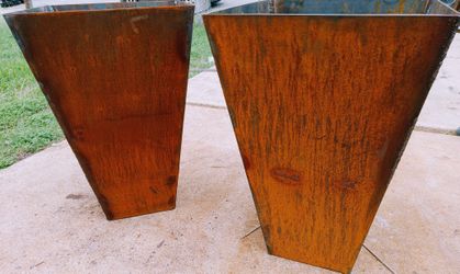 Tapered Steel Planters