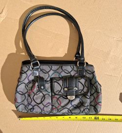 Gray Geometric Purse Shoulder bag