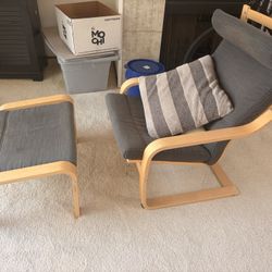 IKEA Armchair w/ Ottoman