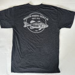 AFTCO Charcoal Gray Short Sleeve Tee Large