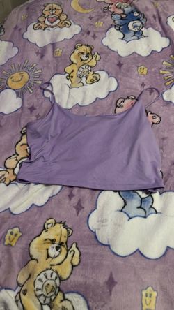 Lavender Cropped Cami Tank Top