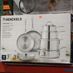 Henckels 11-Piece Stainless Steel Tri-Ply Clad Cookware Set