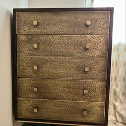 West Elm 5 Drawer Dresser Cognac Finish