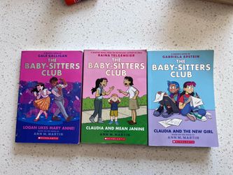 Set of 3 babysitters club graphic novel books for kids