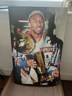 Kobe Bryant NBA Championship Trophy Photo Print