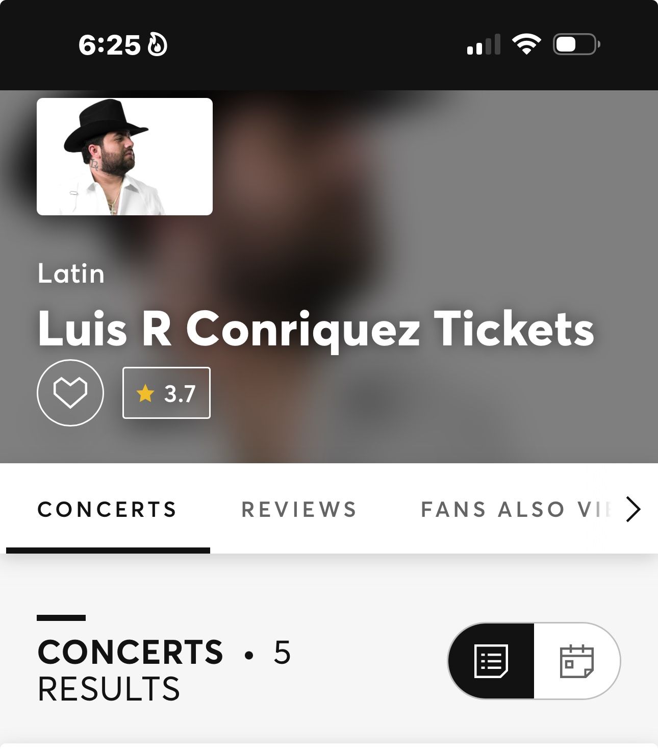 Luis R Tickets For Sale Floor Seats