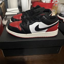 Nike Dunk Low - Black/Red/White - Youth Size 5