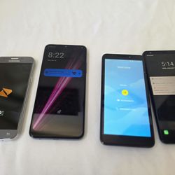 4 locked cell phones