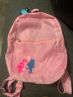 Trolls Kids Pink Backpack with Tags